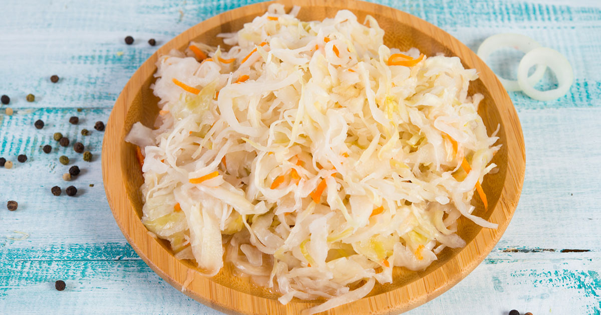 unseasoned sauerkraut