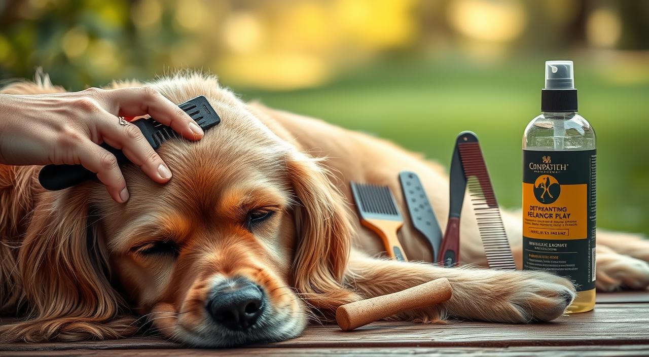 how to prevent dog hair matting