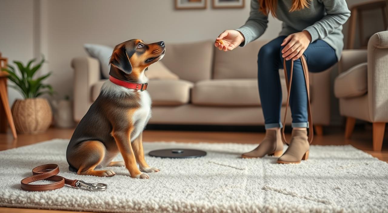 how to train a dog to stay calm