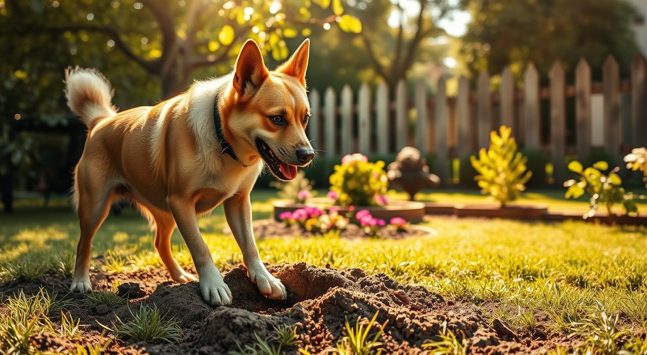 why dogs dig holes