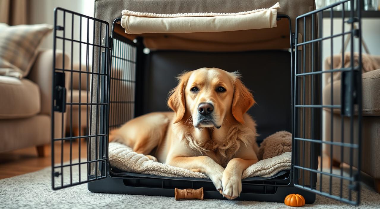 crate training older dogs