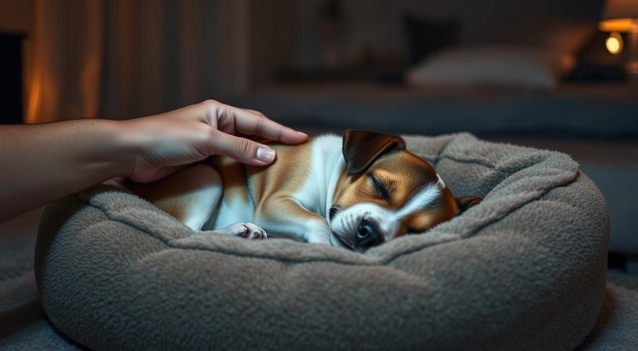 how to stop dog whining at night
