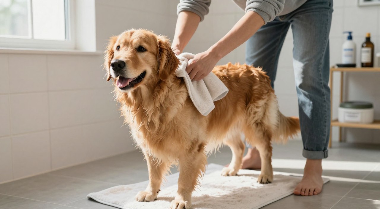 How to Dry Your Dog After a Bath